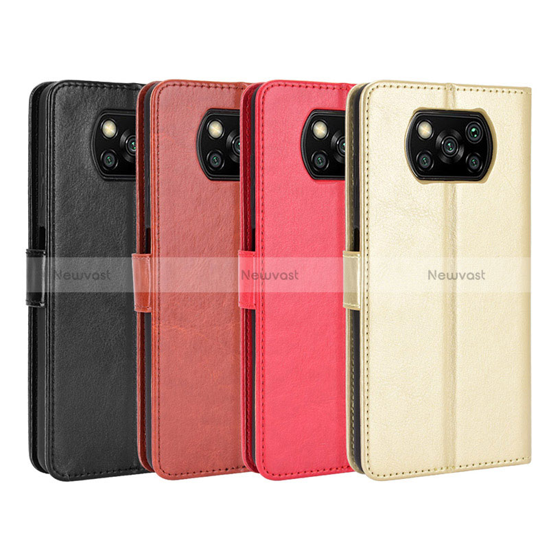 Leather Case Stands Flip Cover Holder BY5 for Xiaomi Poco X3