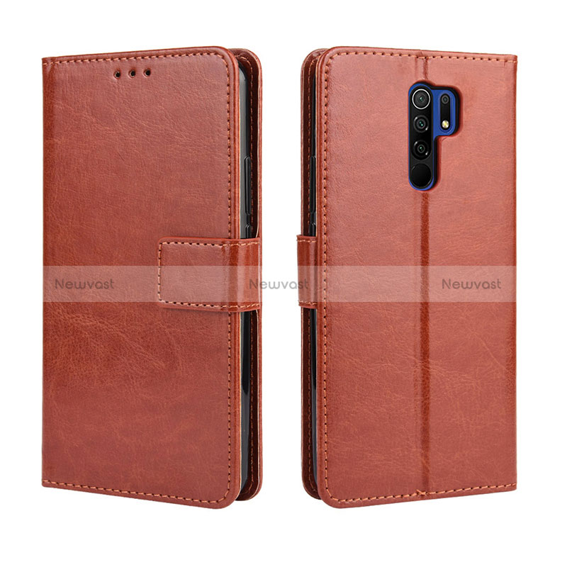 Leather Case Stands Flip Cover Holder BY5 for Xiaomi Redmi 9