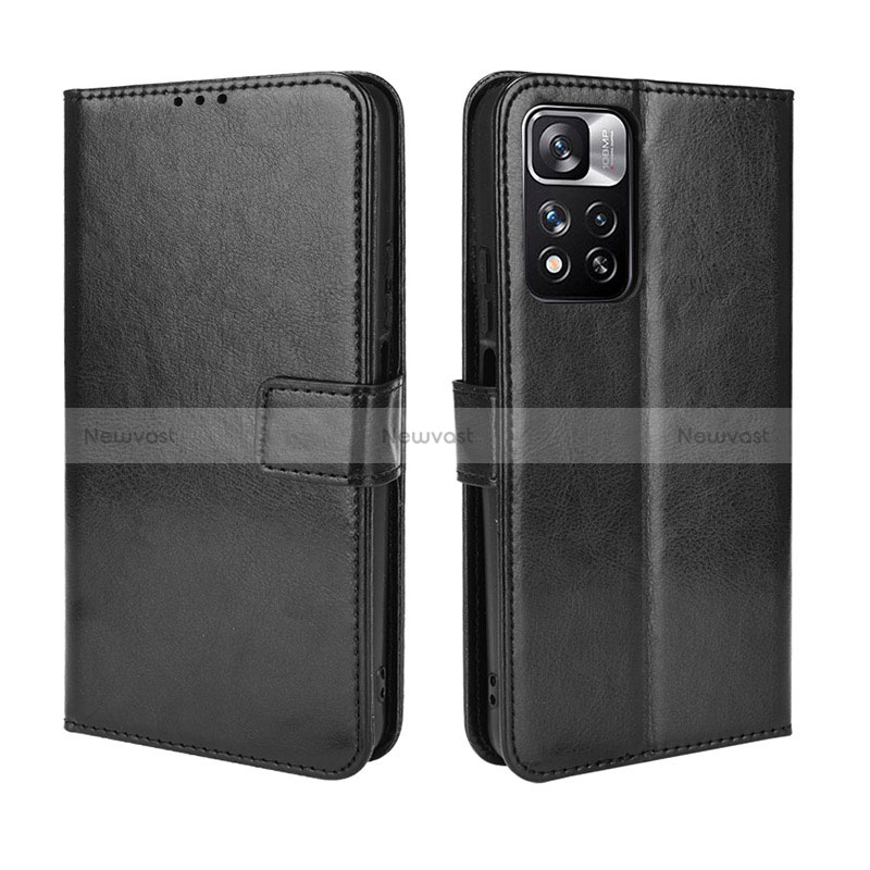 Leather Case Stands Flip Cover Holder BY5 for Xiaomi Redmi Note 11 Pro+ Plus 5G