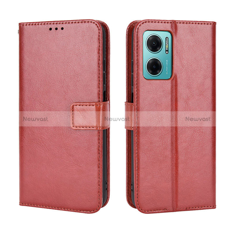 Leather Case Stands Flip Cover Holder BY5 for Xiaomi Redmi Note 11E 5G