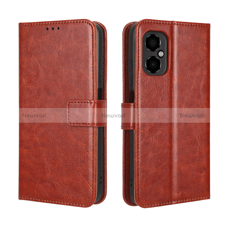 Leather Case Stands Flip Cover Holder BY5 for Xiaomi Redmi Note 11R 5G