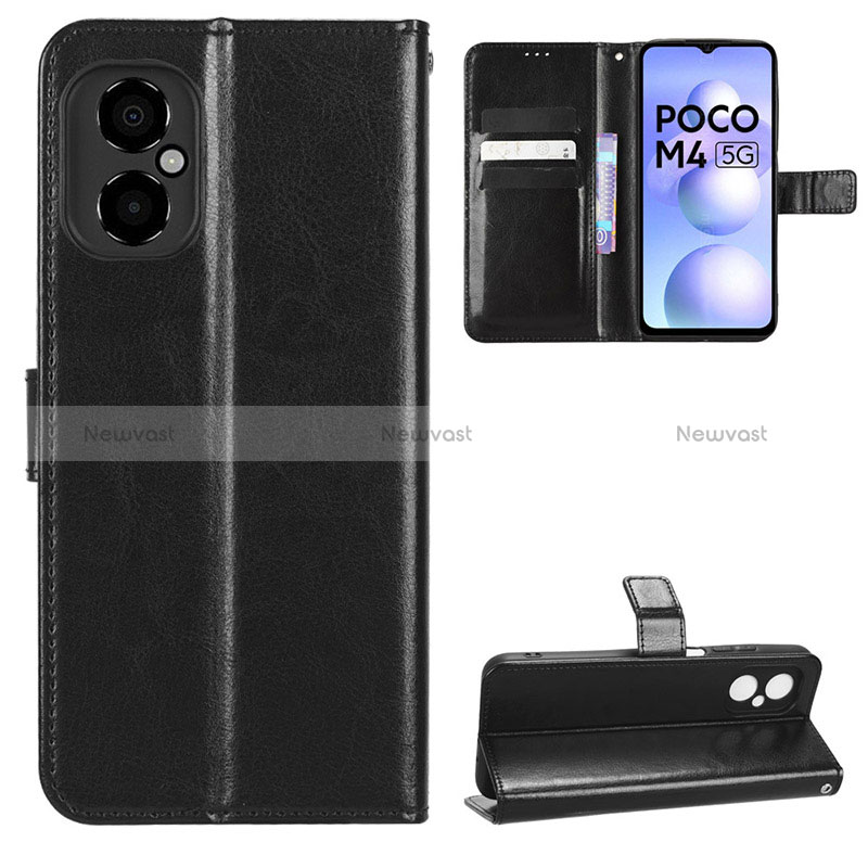 Leather Case Stands Flip Cover Holder BY5 for Xiaomi Redmi Note 11R 5G