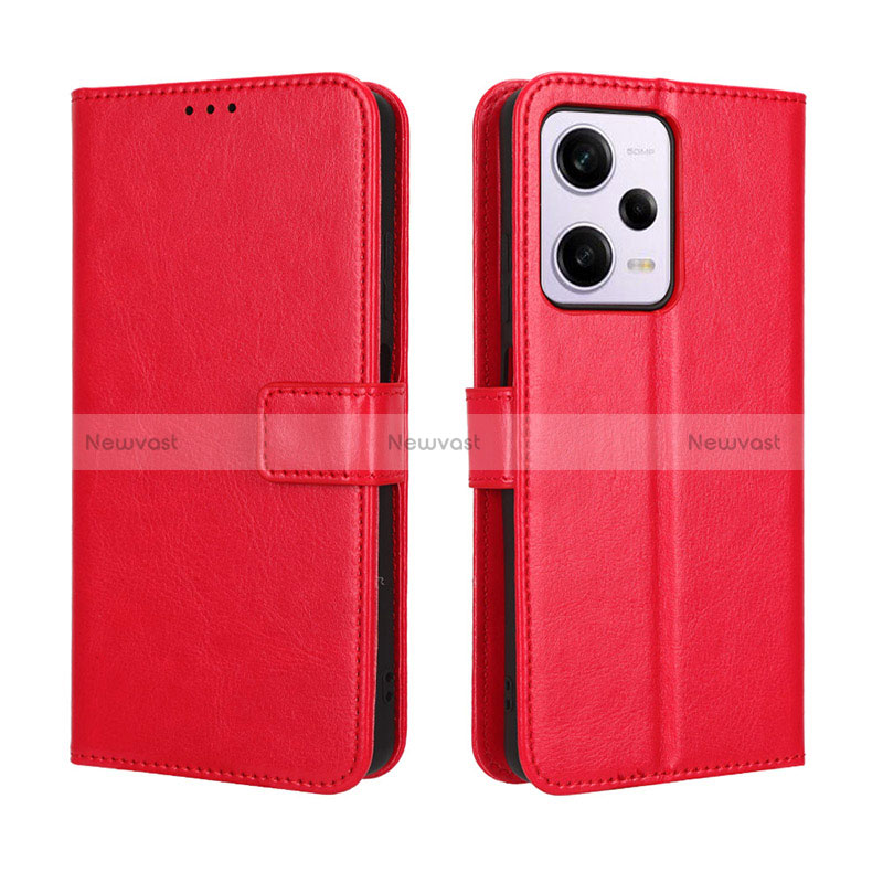 Leather Case Stands Flip Cover Holder BY5 for Xiaomi Redmi Note 12 Pro 5G