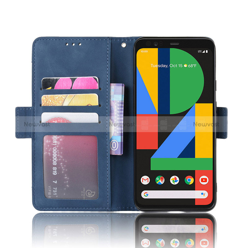Leather Case Stands Flip Cover Holder BY6 for Google Pixel 4 XL