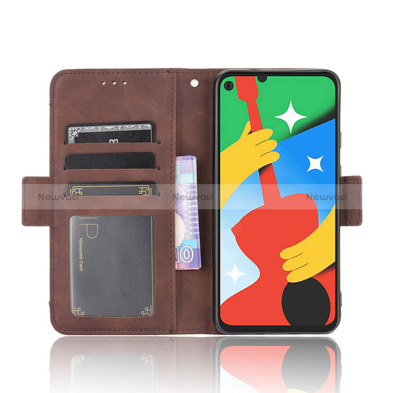 Leather Case Stands Flip Cover Holder BY6 for Google Pixel 4a 5G