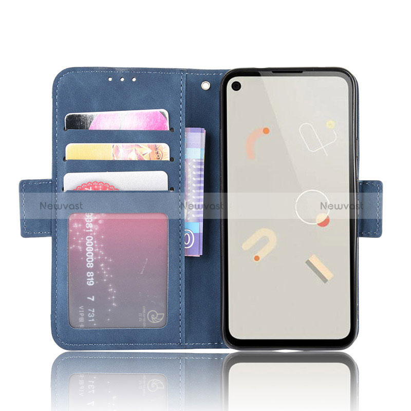 Leather Case Stands Flip Cover Holder BY6 for Google Pixel 4a