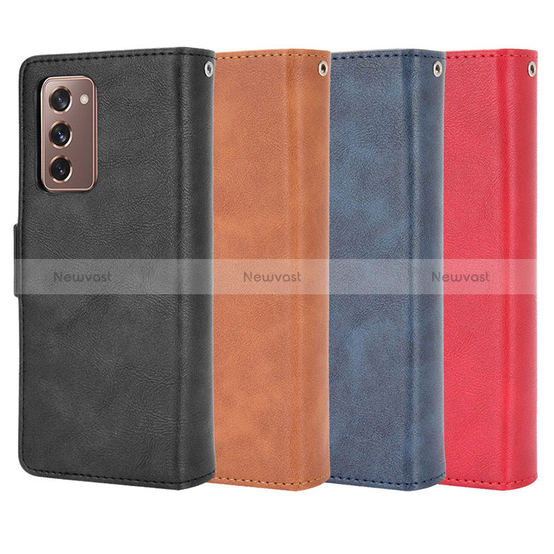 Leather Case Stands Flip Cover Holder BY6 for Samsung Galaxy Z Fold2 5G