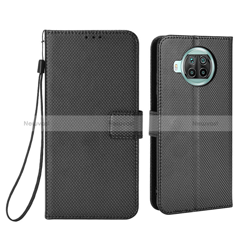 Leather Case Stands Flip Cover Holder BY6 for Xiaomi Mi 10T Lite 5G Black