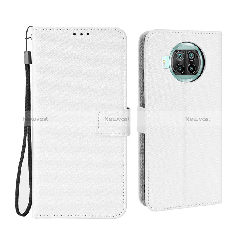 Leather Case Stands Flip Cover Holder BY6 for Xiaomi Mi 10T Lite 5G White