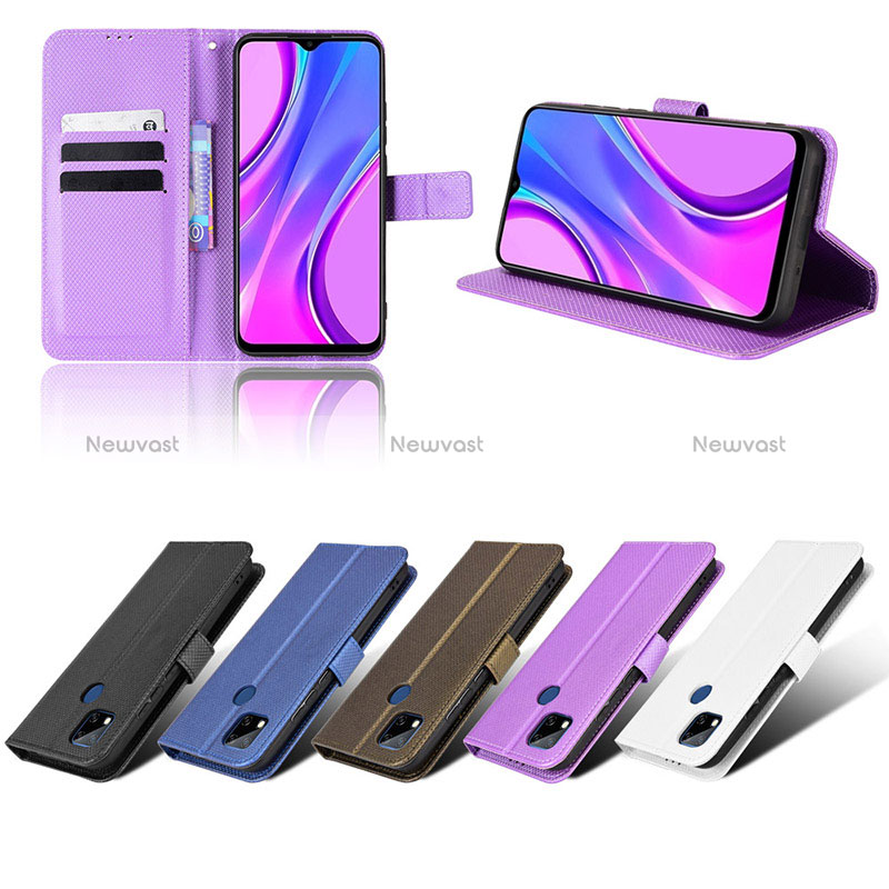 Leather Case Stands Flip Cover Holder BY6 for Xiaomi Redmi 9C