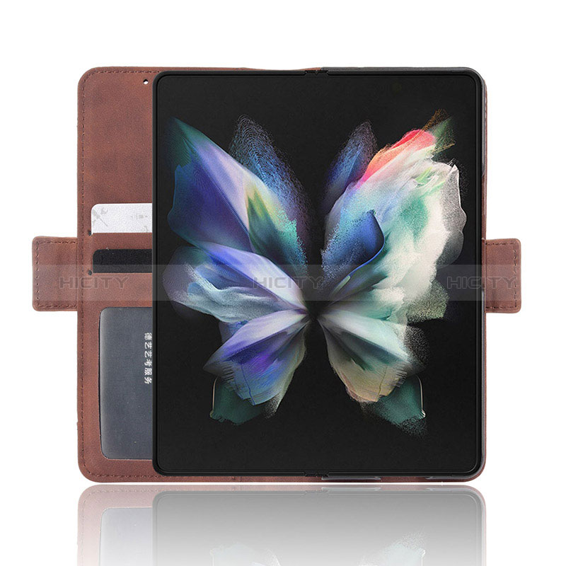 Leather Case Stands Flip Cover Holder BY9 for Samsung Galaxy Z Fold4 5G