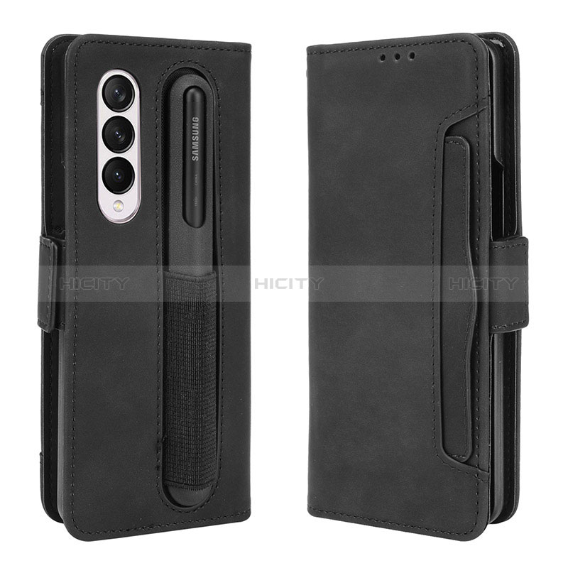 Leather Case Stands Flip Cover Holder BY9 for Samsung Galaxy Z Fold4 5G