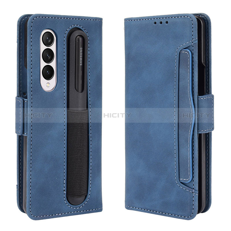 Leather Case Stands Flip Cover Holder BY9 for Samsung Galaxy Z Fold4 5G