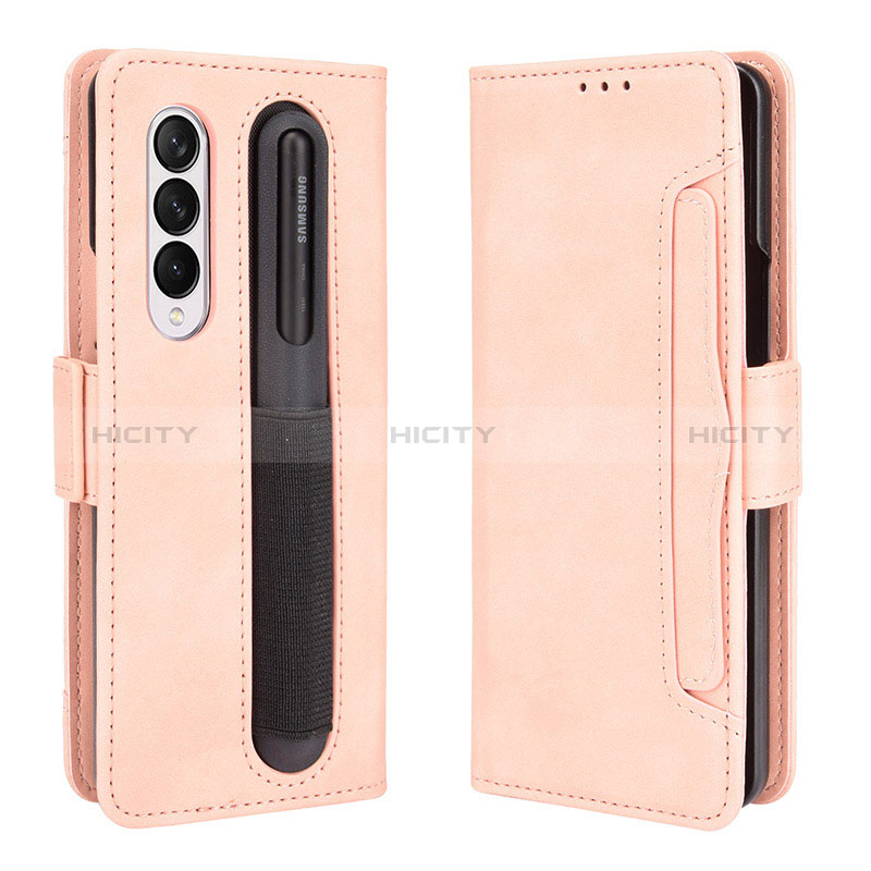 Leather Case Stands Flip Cover Holder BY9 for Samsung Galaxy Z Fold4 5G