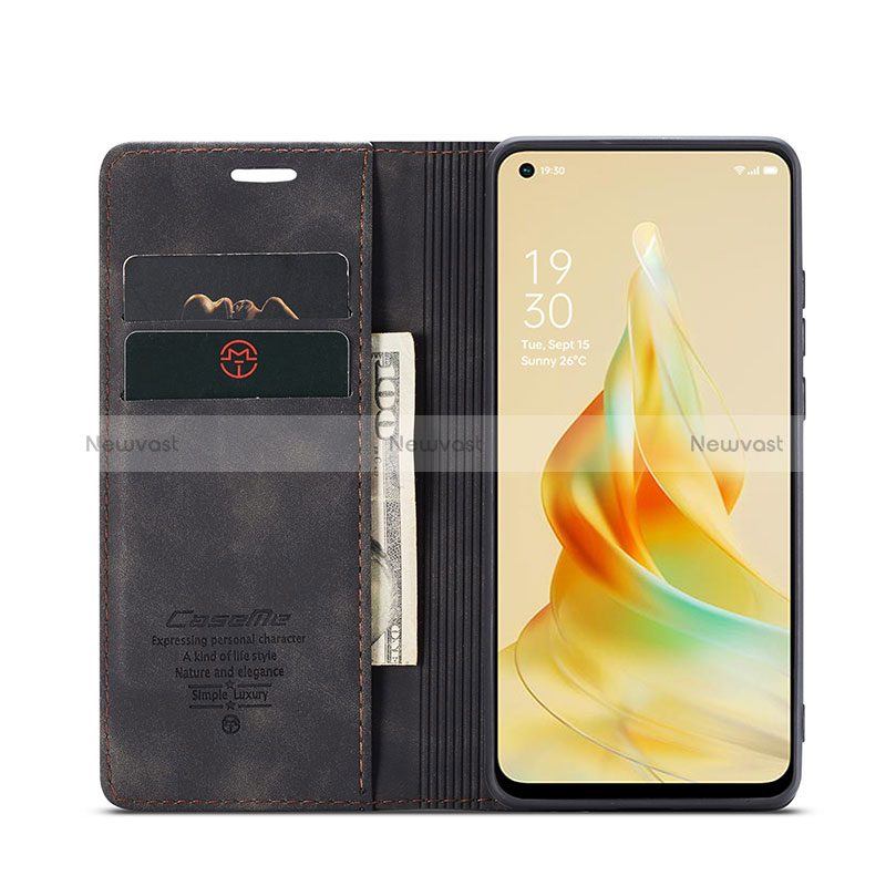 Leather Case Stands Flip Cover Holder C01S for Oppo Reno8 T 4G