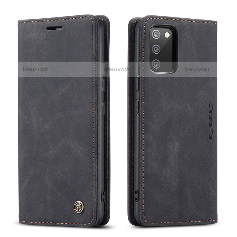 Leather Case Stands Flip Cover Holder C01S for Samsung Galaxy A02s