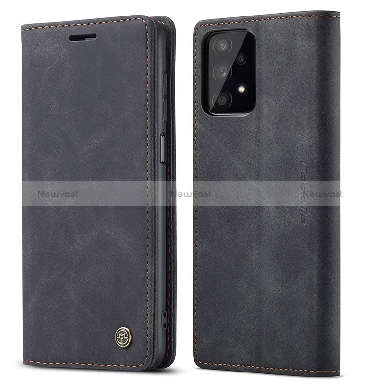 Leather Case Stands Flip Cover Holder C01S for Samsung Galaxy A32 4G