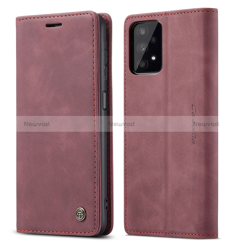 Leather Case Stands Flip Cover Holder C01S for Samsung Galaxy A32 4G