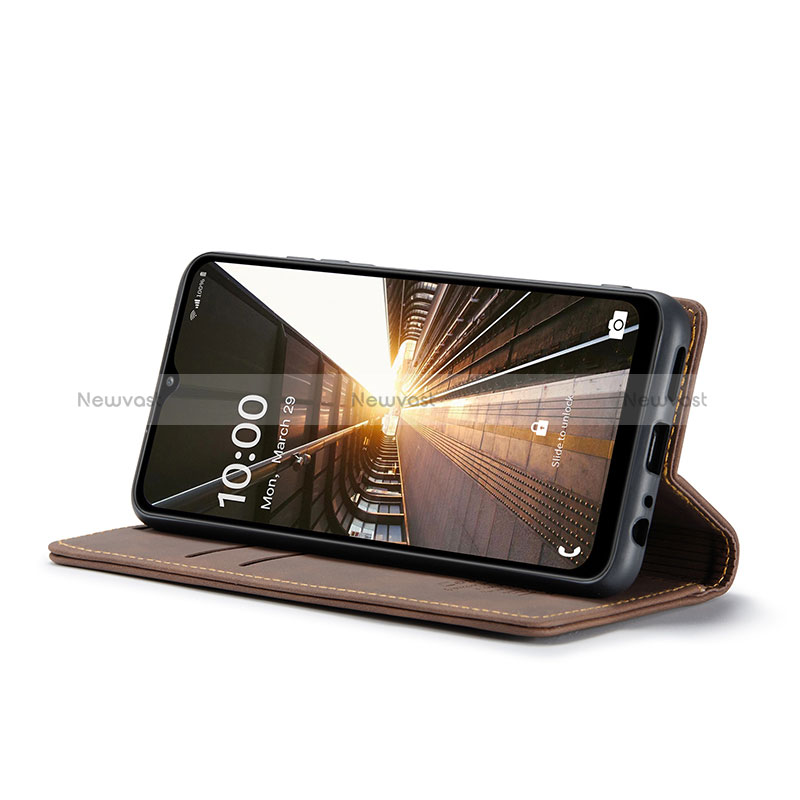 Leather Case Stands Flip Cover Holder C01S for Samsung Galaxy A32 4G