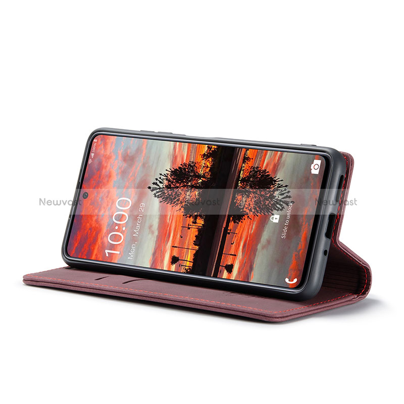 Leather Case Stands Flip Cover Holder C01S for Samsung Galaxy A33 5G