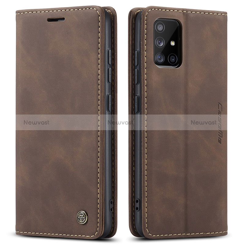 Leather Case Stands Flip Cover Holder C01S for Samsung Galaxy A51 5G