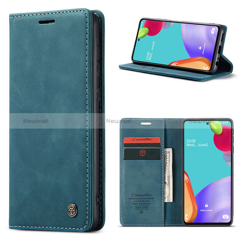 Leather Case Stands Flip Cover Holder C01S for Samsung Galaxy A52 5G