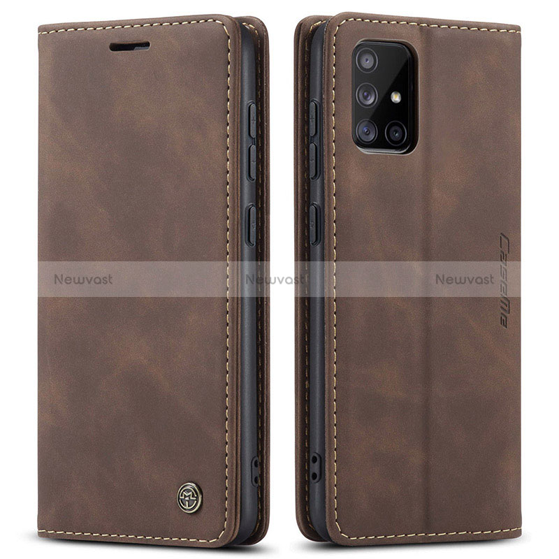 Leather Case Stands Flip Cover Holder C01S for Samsung Galaxy A71 5G