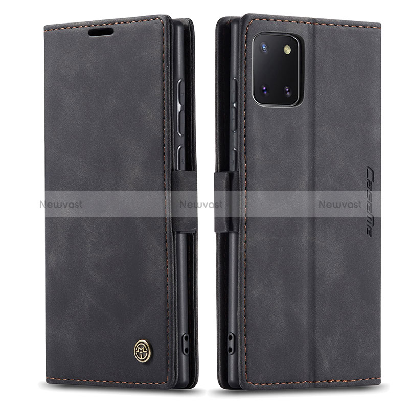 Leather Case Stands Flip Cover Holder C01S for Samsung Galaxy A81