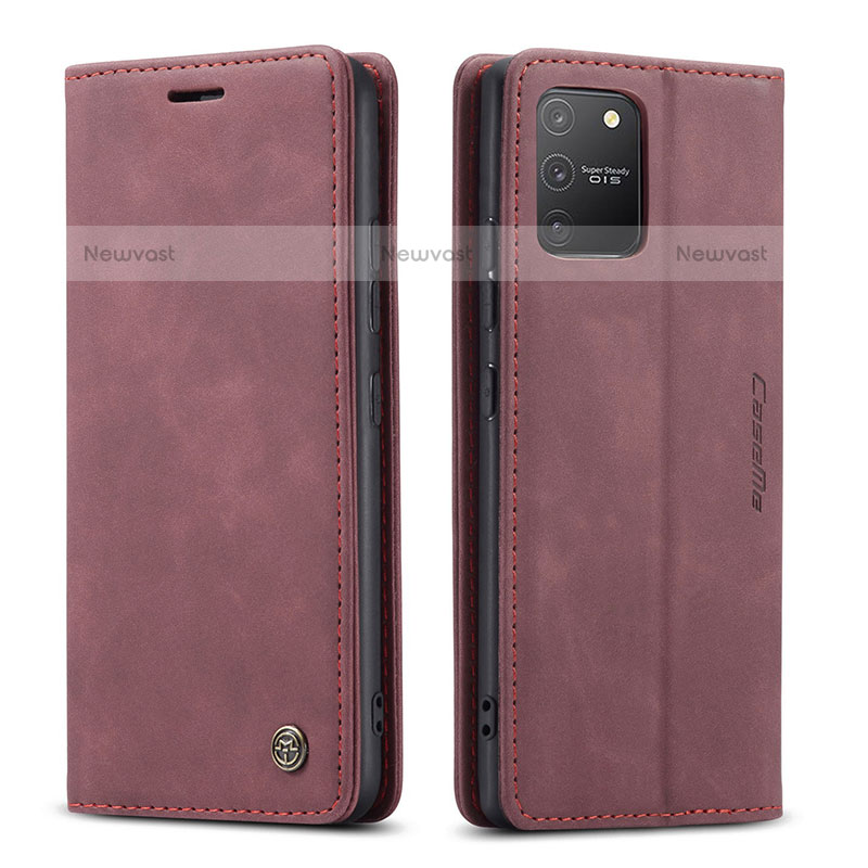 Leather Case Stands Flip Cover Holder C01S for Samsung Galaxy A91