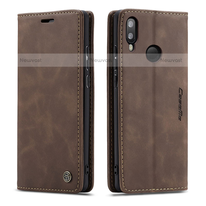Leather Case Stands Flip Cover Holder C01S for Samsung Galaxy M20
