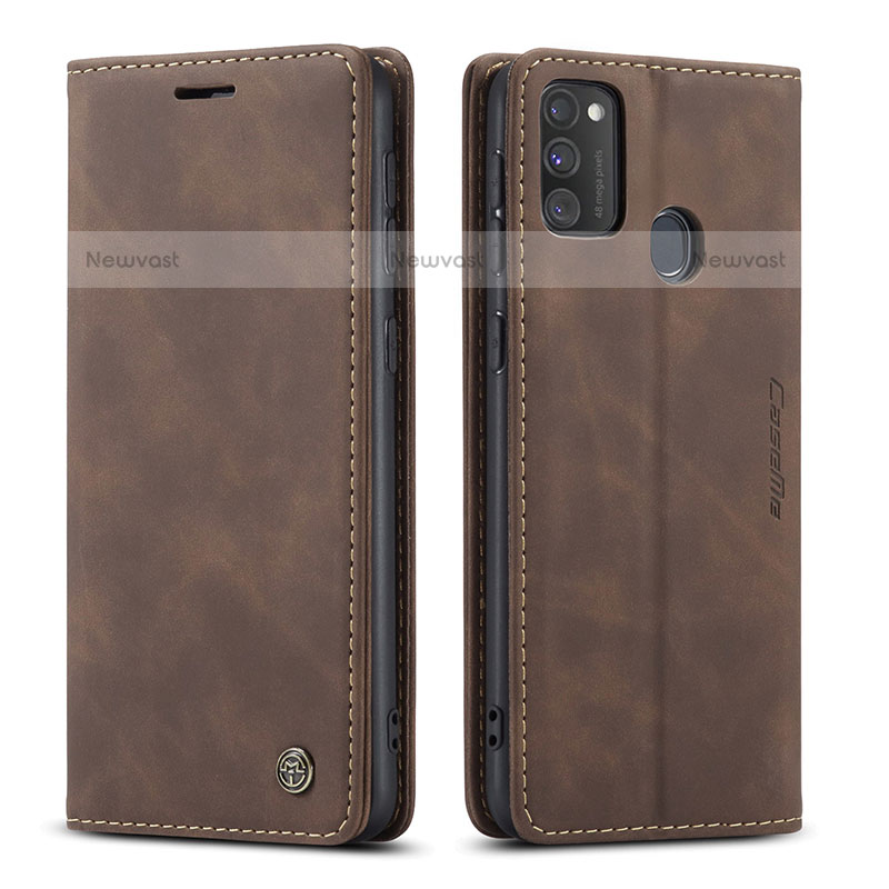 Leather Case Stands Flip Cover Holder C01S for Samsung Galaxy M30s