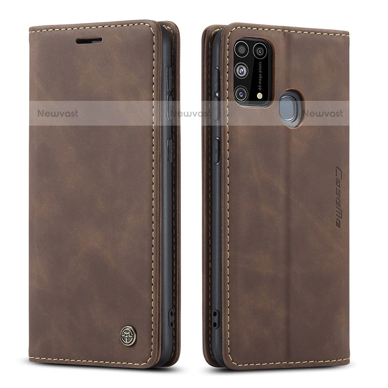 Leather Case Stands Flip Cover Holder C01S for Samsung Galaxy M31 Prime Edition