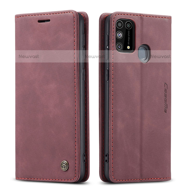 Leather Case Stands Flip Cover Holder C01S for Samsung Galaxy M31 Prime Edition