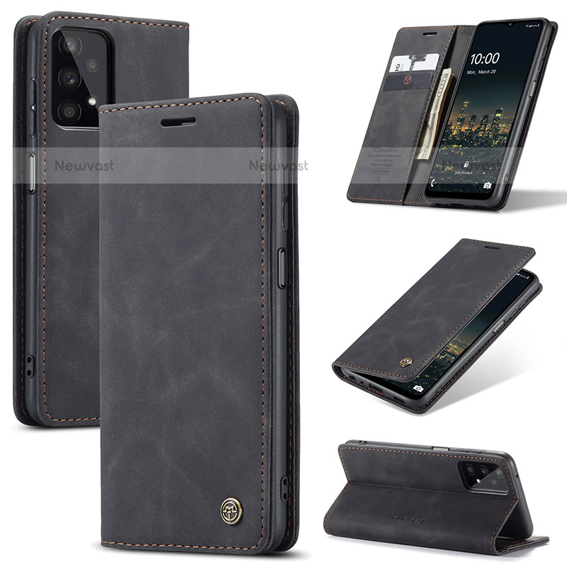 Leather Case Stands Flip Cover Holder C01S for Samsung Galaxy M32 5G