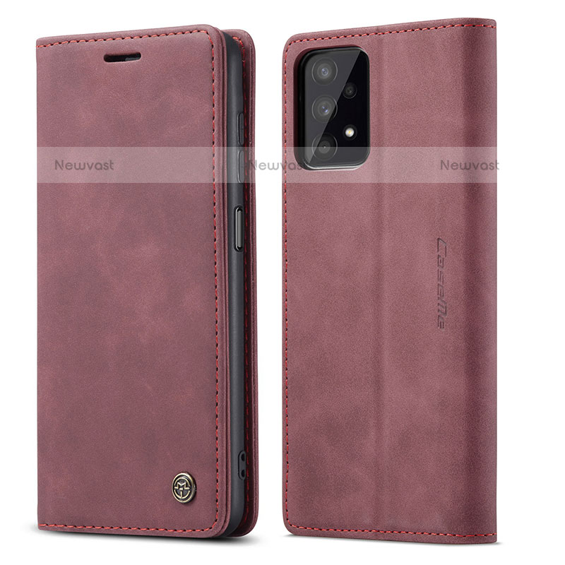 Leather Case Stands Flip Cover Holder C01S for Samsung Galaxy M32 5G