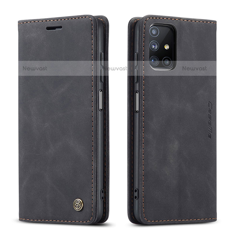 Leather Case Stands Flip Cover Holder C01S for Samsung Galaxy M51