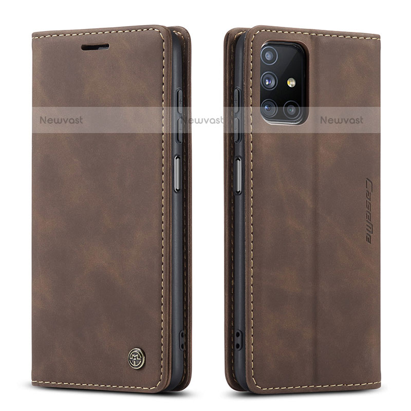 Leather Case Stands Flip Cover Holder C01S for Samsung Galaxy M51