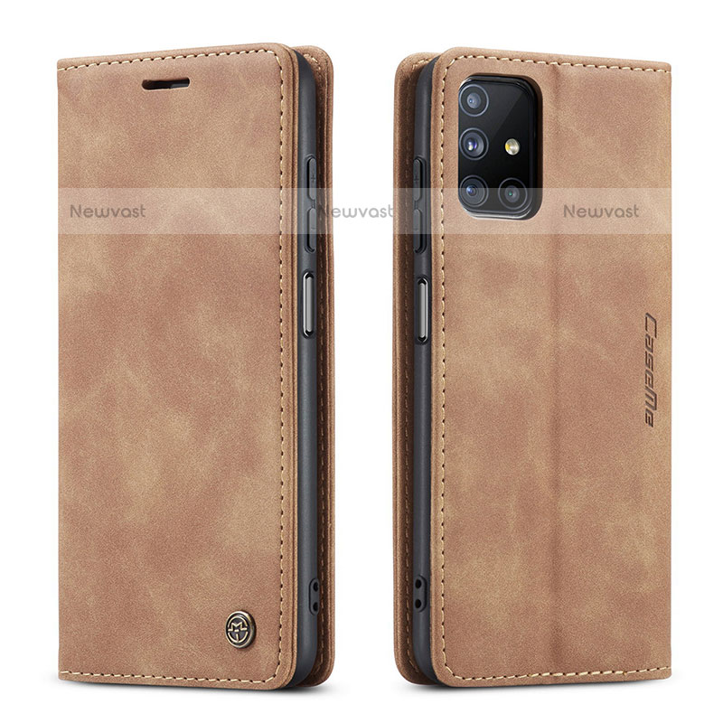Leather Case Stands Flip Cover Holder C01S for Samsung Galaxy M51