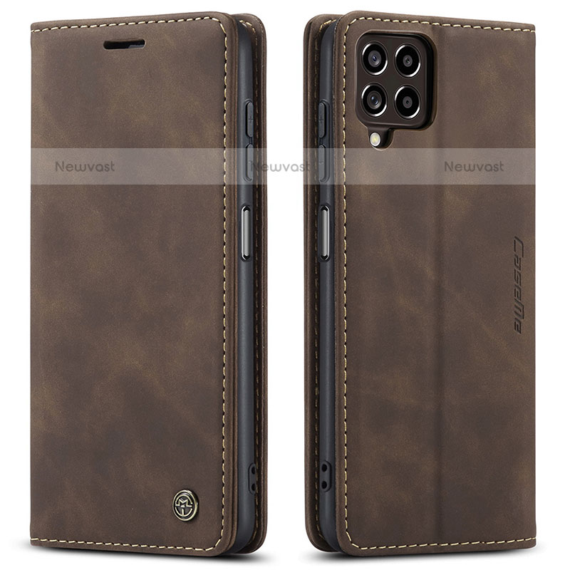 Leather Case Stands Flip Cover Holder C01S for Samsung Galaxy M53 5G