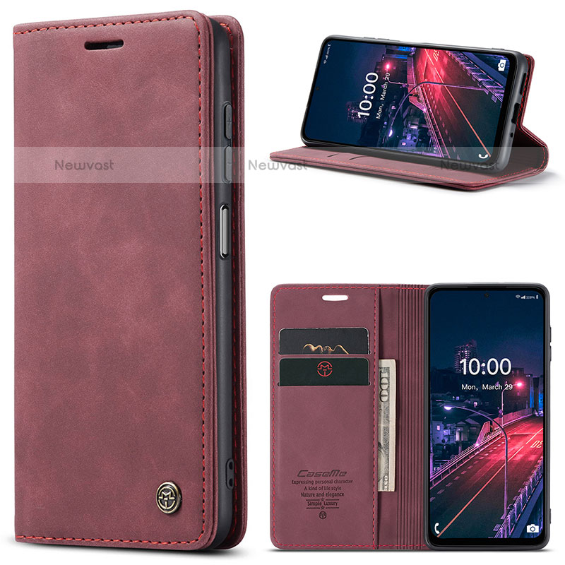 Leather Case Stands Flip Cover Holder C01S for Samsung Galaxy M53 5G