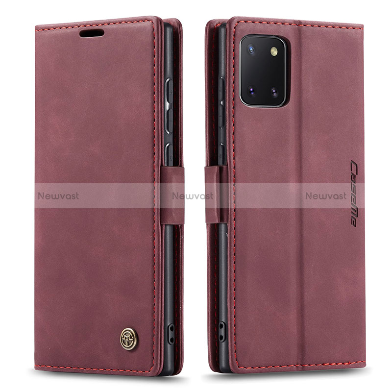 Leather Case Stands Flip Cover Holder C01S for Samsung Galaxy M60s