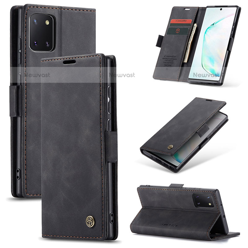 Leather Case Stands Flip Cover Holder C01S for Samsung Galaxy Note 10 Lite