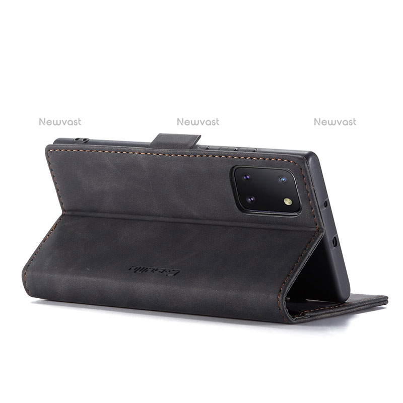 Leather Case Stands Flip Cover Holder C01S for Samsung Galaxy Note 10 Lite