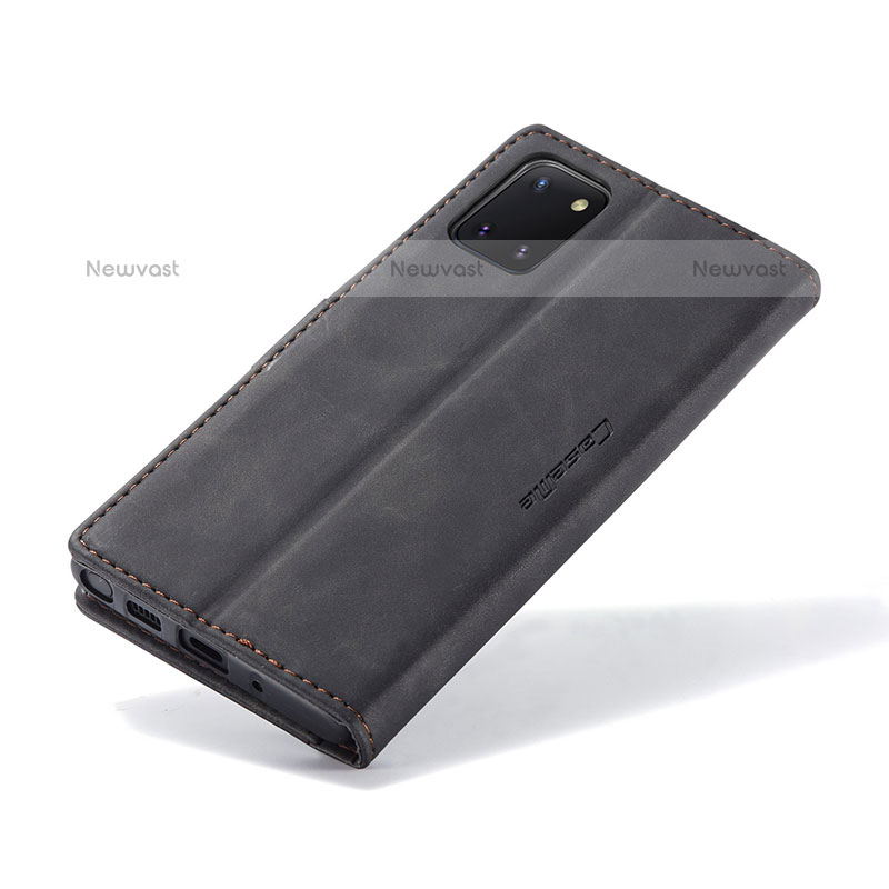 Leather Case Stands Flip Cover Holder C01S for Samsung Galaxy Note 10 Lite