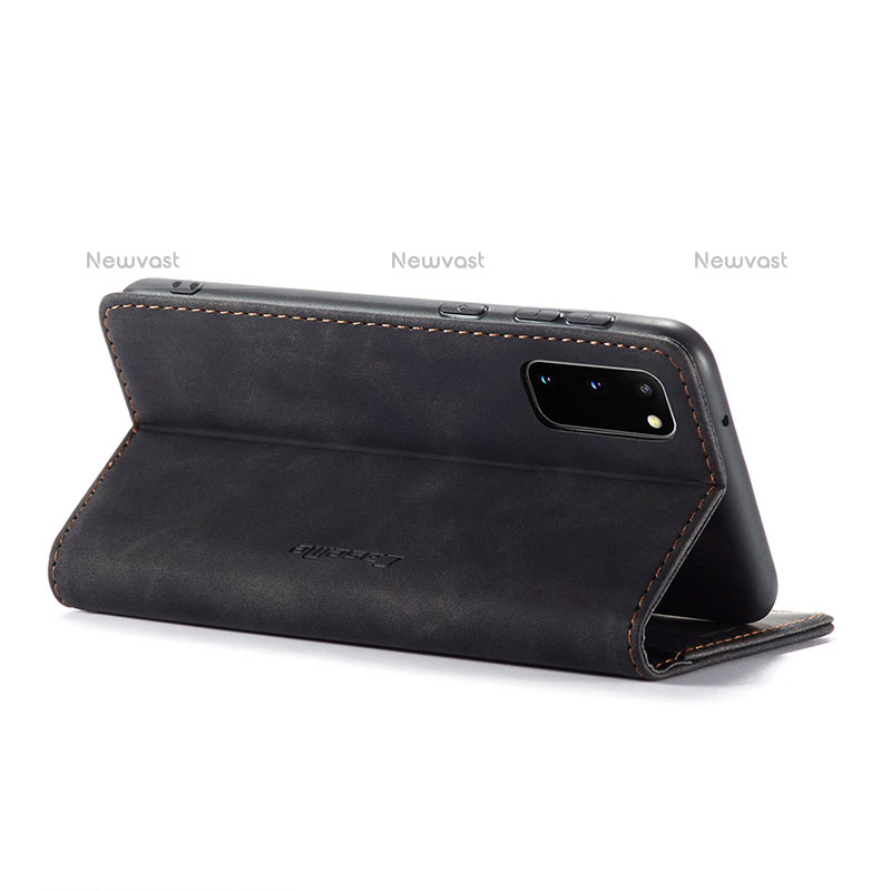 Leather Case Stands Flip Cover Holder C01S for Samsung Galaxy S20