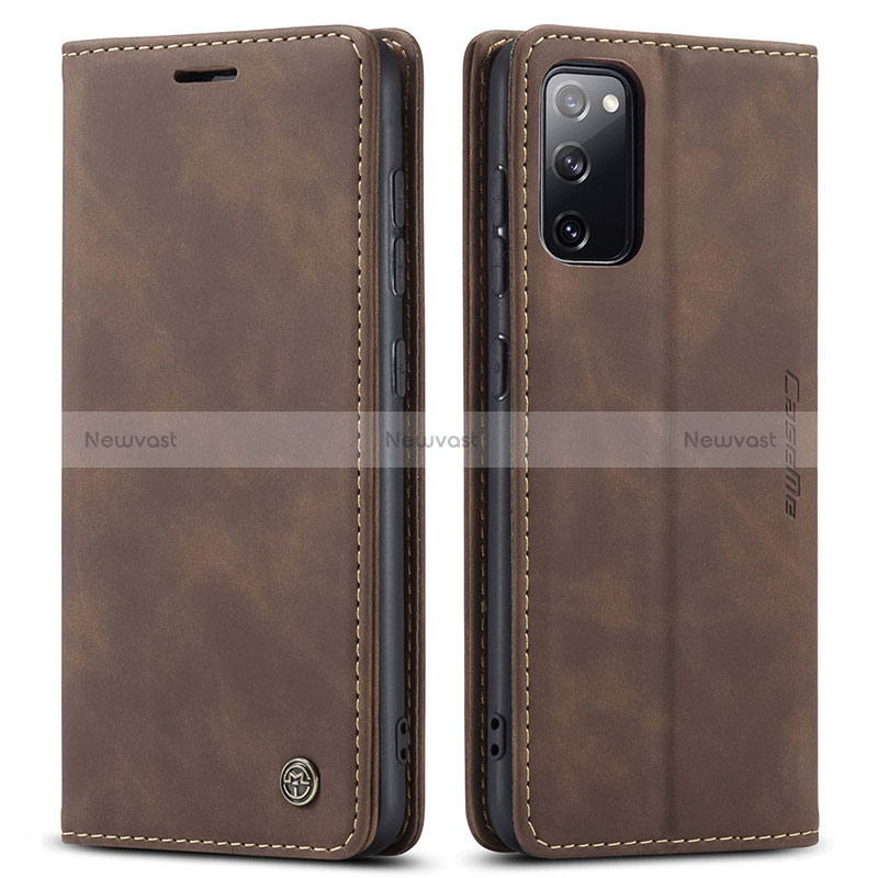 Leather Case Stands Flip Cover Holder C01S for Samsung Galaxy S20 FE (2022) 5G