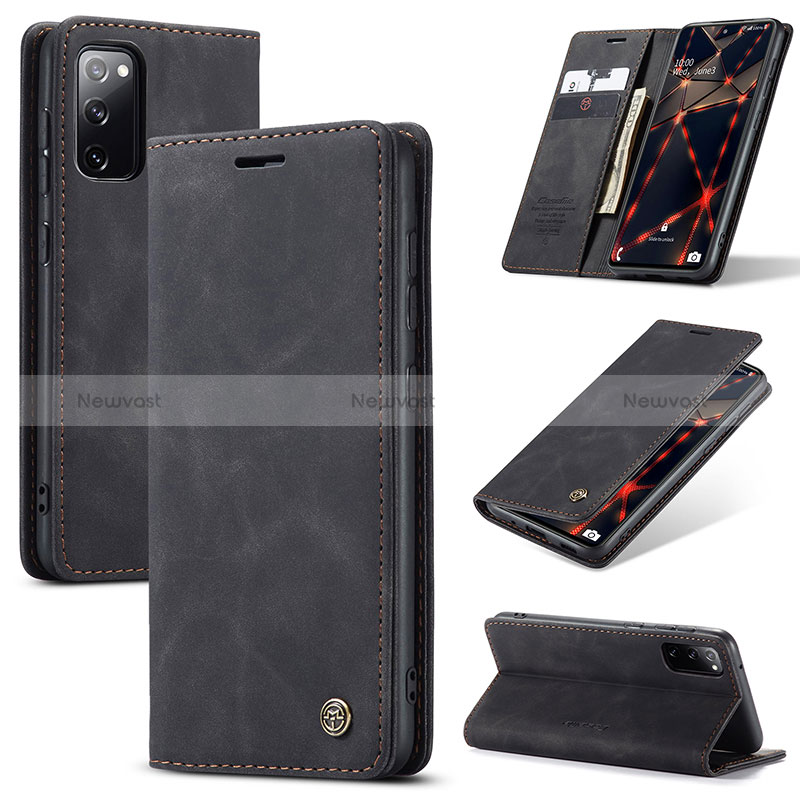 Leather Case Stands Flip Cover Holder C01S for Samsung Galaxy S20 FE (2022) 5G