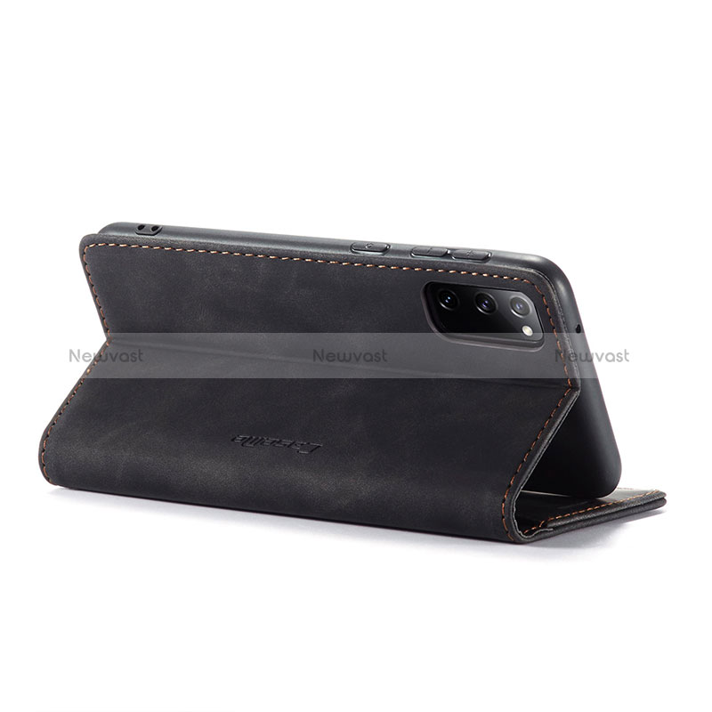 Leather Case Stands Flip Cover Holder C01S for Samsung Galaxy S20 FE 5G