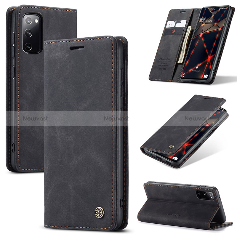 Leather Case Stands Flip Cover Holder C01S for Samsung Galaxy S20 FE 5G