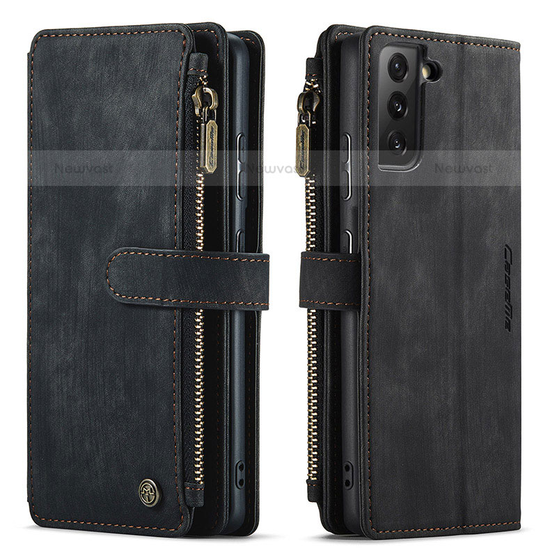 Leather Case Stands Flip Cover Holder C01S for Samsung Galaxy S21 5G